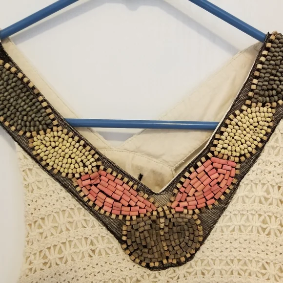 Beaded Crochet Floral Festival Dress - Picture 5 of 6